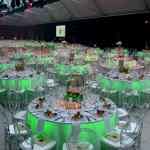 Illuminated banquet tables