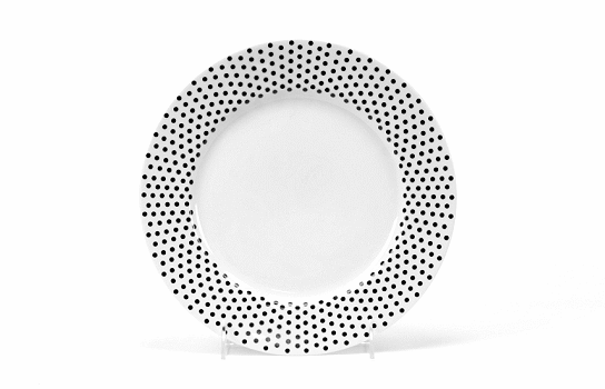 Black Dots Dishes 20 piece Set (5pcs x 4sets)