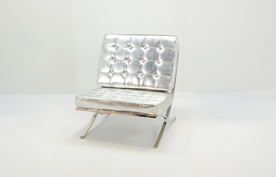  Barcelona Chair Silver (Single)
