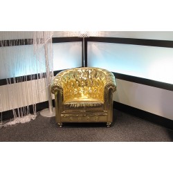 Duchess Sofa Chair Gold 36" x 32" x 28" (1 Seater)