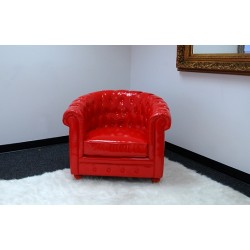 Duchess Sofa Chair Red 36" x 32" x 28" (1 Seater)