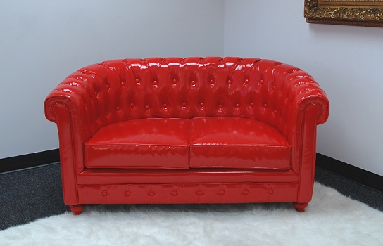 Duchess Loveseat Red 54" x 32" x 28" (2 Seater)