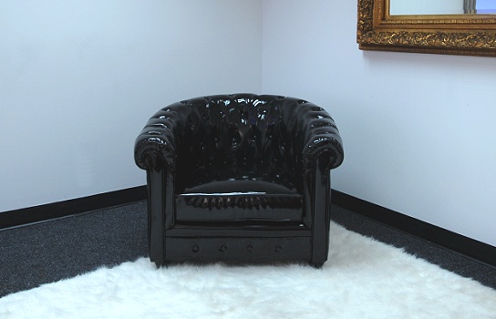 Duchess Sofa Chair Black 36" x 32" x 28" (1 Seater)