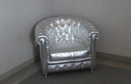 Duchess Sofa Chair Silver 36" x 32" x 28" (1 Seater)