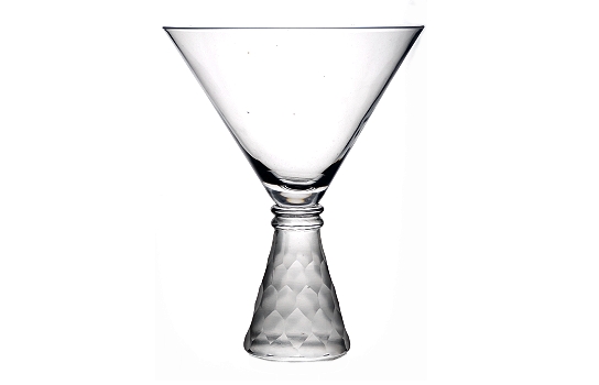 Martini Glass Xl Indigo 10 Oz.