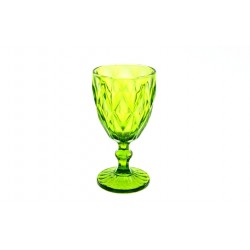 Water Goblet Green Diamond 12 Oz.