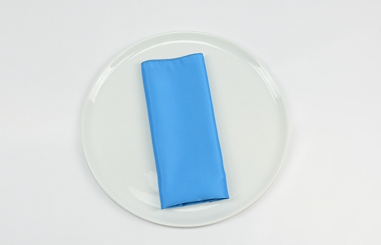 Napkin Peau de Soie Electric Blue (12Pcs)