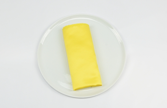 Napkin Peau de Soie Yellow (12Pcs)