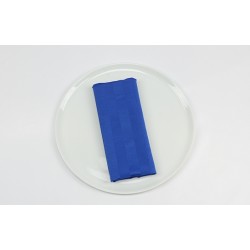 Napkin Satin Stripe Royal Blue (12Pcs)