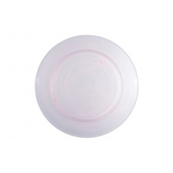 Service Plate Cloud Pink 13" Glass