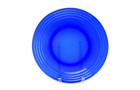 Service Plate Blue Forum Glass