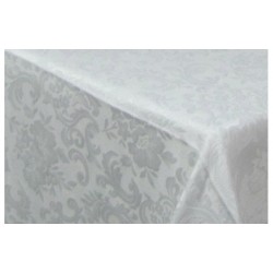 Tablecloth Damask White 156" x 90" Rectangle
