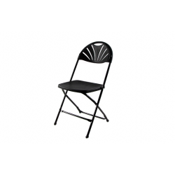Folding Chair Celebrations Fan Black