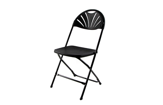 Folding Chair Celebrations Fan Black (NEW)