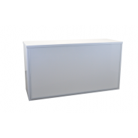 Bar Infinity White Frame / White Plexi Panel 72" x 24"