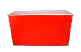 Bar White / Plexiglass Red 72" x 24"