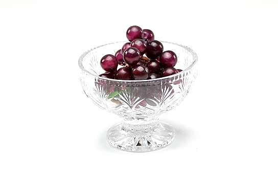 Portico Crystal Dessert Footed Bowl