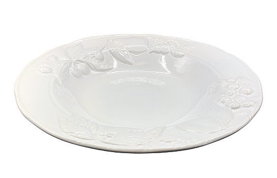 Majorca Fruit Bowl White 15"