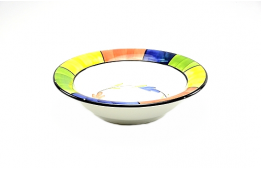 Mardi Gras Round Bowl 18.5"