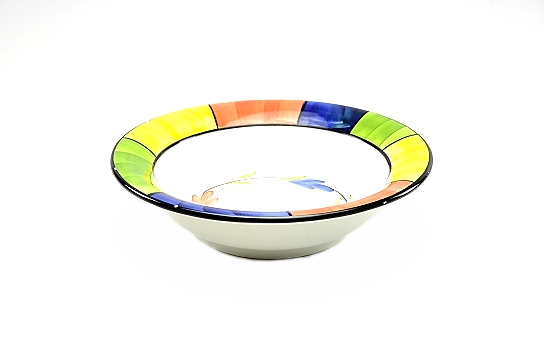 Mardi Gras Round Bowl 18.5"