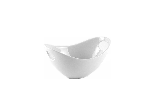 Flexo White Bowl 8" x 5" x 3"