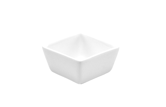Square White Bowl 3.5" x 3.5" x 1.75"
