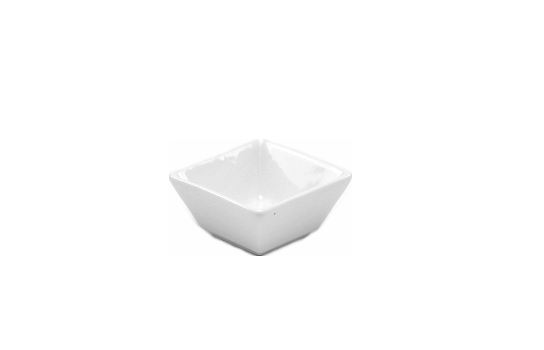 Square White Bowl 2.5" x 2.5" x 1.25"