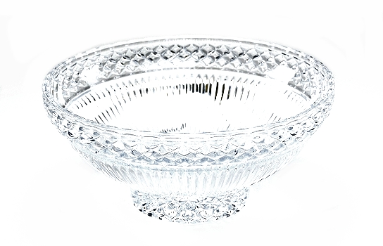 Estate Crystal Round Bowl 14"