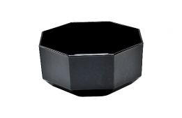Octim Black Glass Bowl 9"