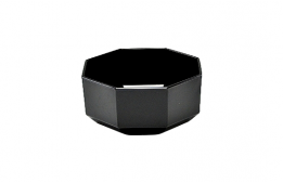 Octim Black Glass Bowl 7"