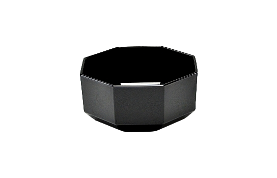 Octim Black Glass Bowl 7"