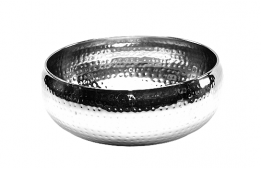 Stainless Steel Hammered Bowl 11"