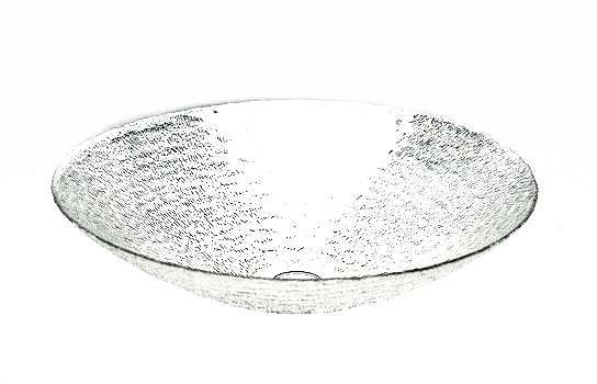 Iridescent Glass Bowl 15"