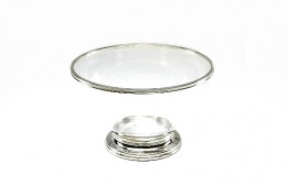Silver Rim Salad Bowl