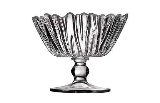 Glass Footed Bowl Aurora 5.5"