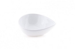 Bowl Tear White Piment 5" x 4"