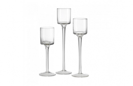 Monet Glass Candle Holder 13"