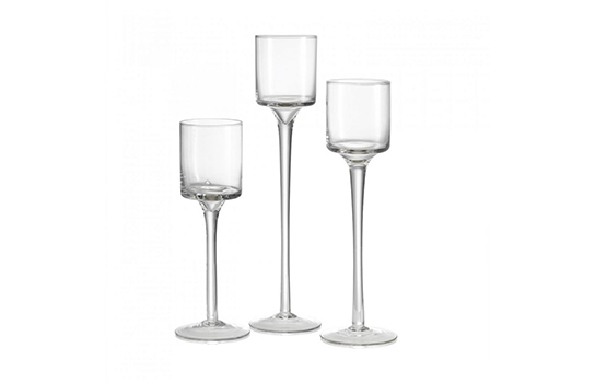 Monet Glass Candle Holder 13" Monet Glass Candle Holder 13"