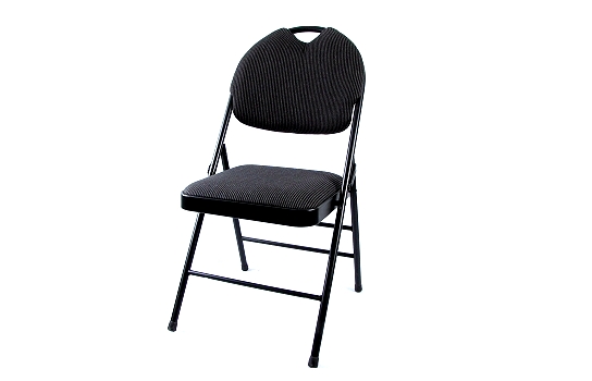Folding Chair Elite Deluxe Black Stripe