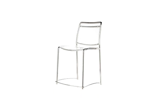 Chair Acrylic with Chrome Frame