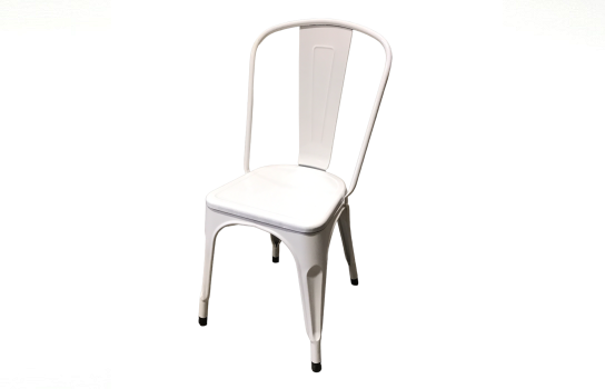 Chair Tolix White with Wood Cushion