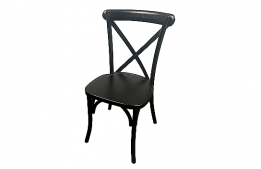 Black "X" Wood Chair