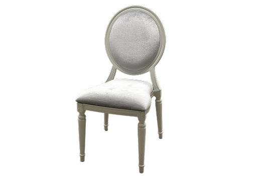 Louis IX White Metal Chair