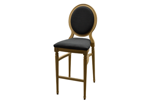 Louis IX Wood Bar Chair