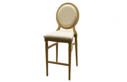 Louis IX Wood Bar Chair