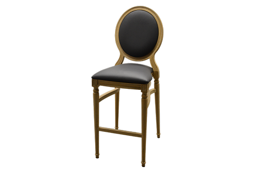 Louis IX Wood Bar Chair