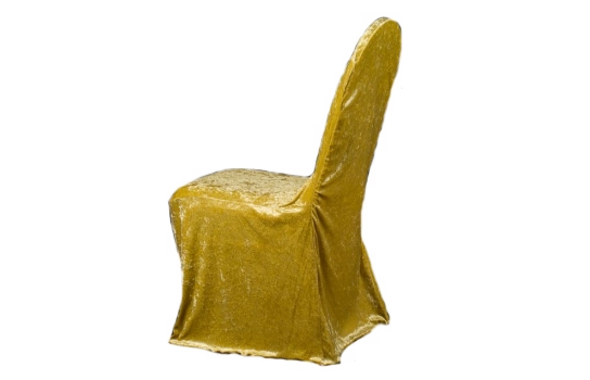 Gold Velvet Chair Cover