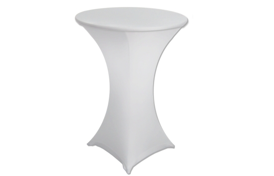 Table Cover Spandex White  30" x 42" High