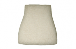 Burlap Off White Cushion Seat