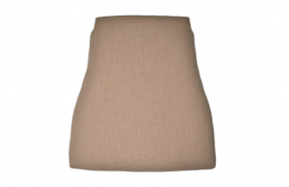 Linen Café au Lait Cushion Seat